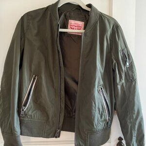 Stylish Green Bomber Jacket